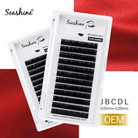 seashine eyelashes extensions l curl volume lashes 8 18mm mix length individual lashes classic eyelashes extensions oem volume