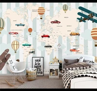custom large wallpaper 3d mural cartoon world map childrens room background wall wall covering