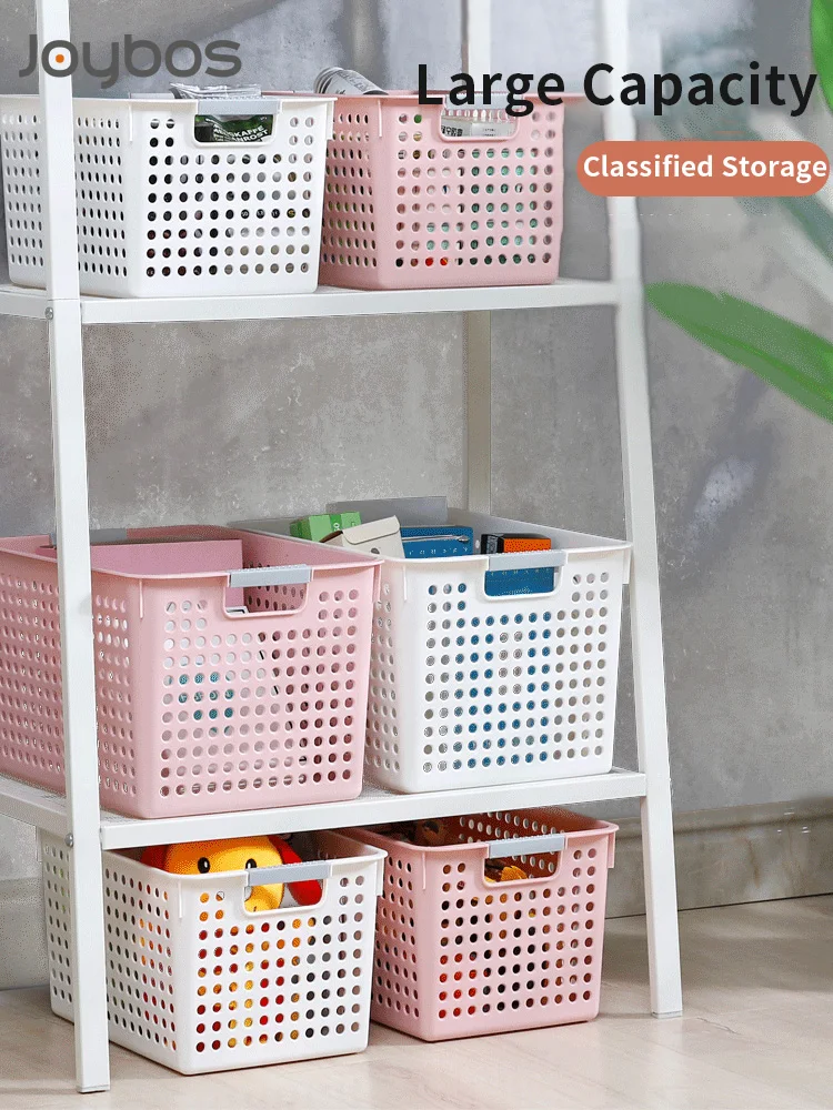 

JOYBOS Sundries Storage Basket Plastic Storage Basket Bath Basket Kitchen Table Organize Rectangular Snack Toy Storage Box QC2