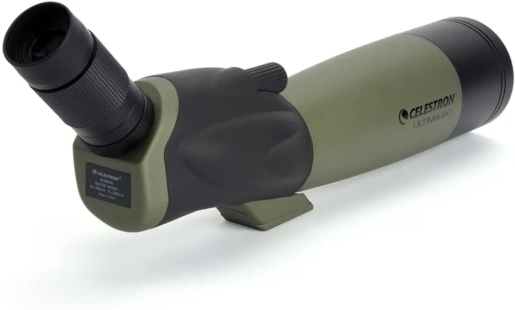 Celestron 60X Ultima 80 Spotting Scope 20 to 60x80mm Zoom Eyepiece Multi Coated Bak-4 Optics for Bird Watching Wildlife |