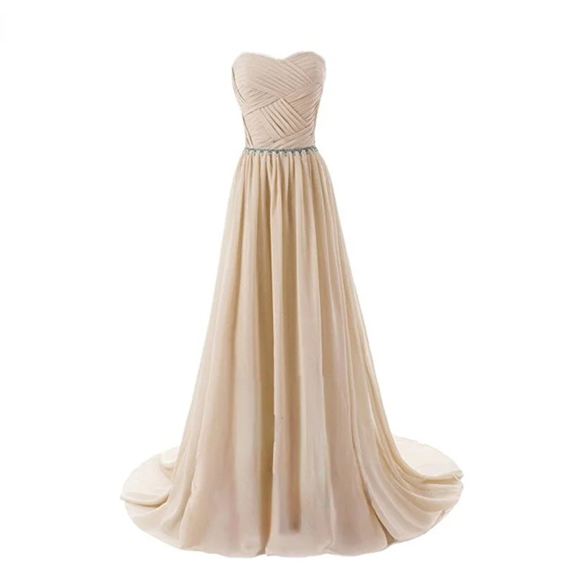 

Tube Top Sleeveless Back Lace-up Evening Dress Wedding Bridesmaid Dress Banquet and Other Formal Occasions Dress Long Skirt