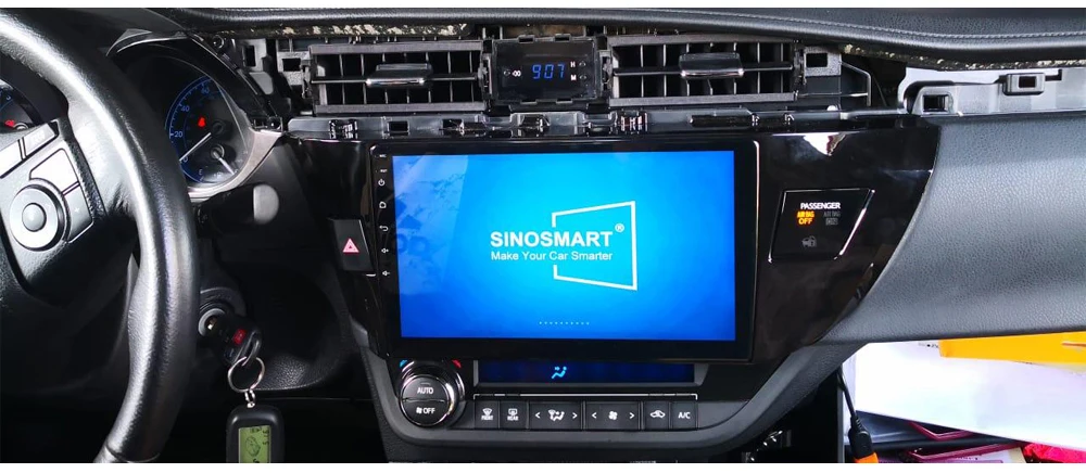 SINOSMART 2.5D ips Android 8,1 автомобильный Радио gps навигатор плеер для Toyota Corolla/Lewin 32EQ DSP, 4G ram опционально