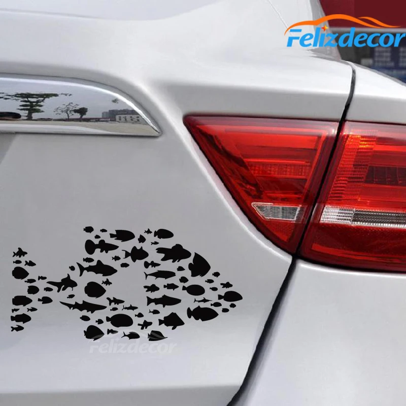 Орд рыбы Плавание свободно на морском дне кузовных наклеек наклейка окно или