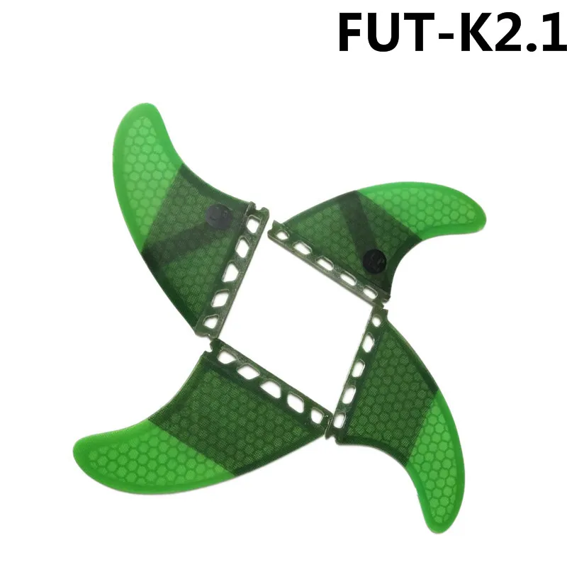 Surf Future K2.1 плавники для серфборда Quad плавник с Сотами из стекловолокна серфинга 4 в