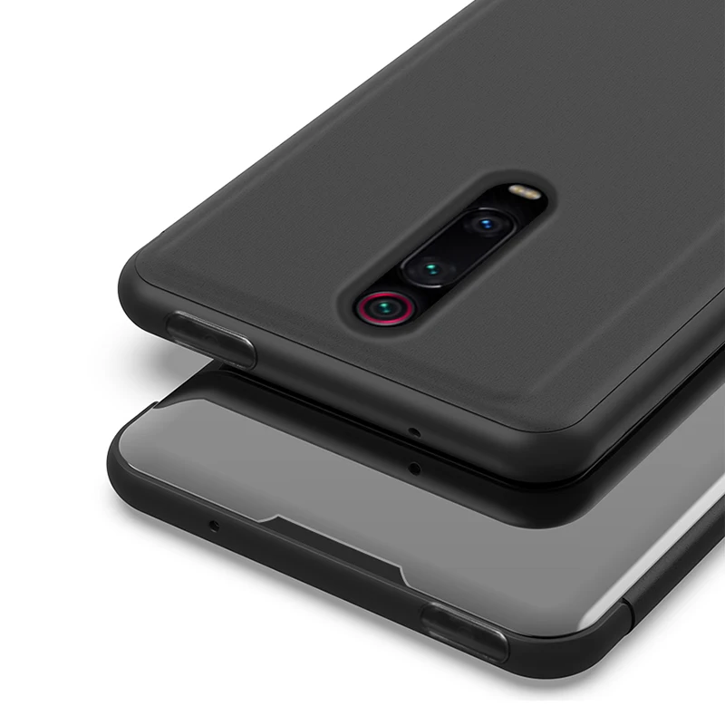 Смарт mi rror флип чехол для телефона для Xiao mi Red mi Note 8 7 6 5 Pro K20 4X 6A 7A Прозрачный чехол для Xiaomi mi 9T SE 8 A2 Lite 5X 6X
