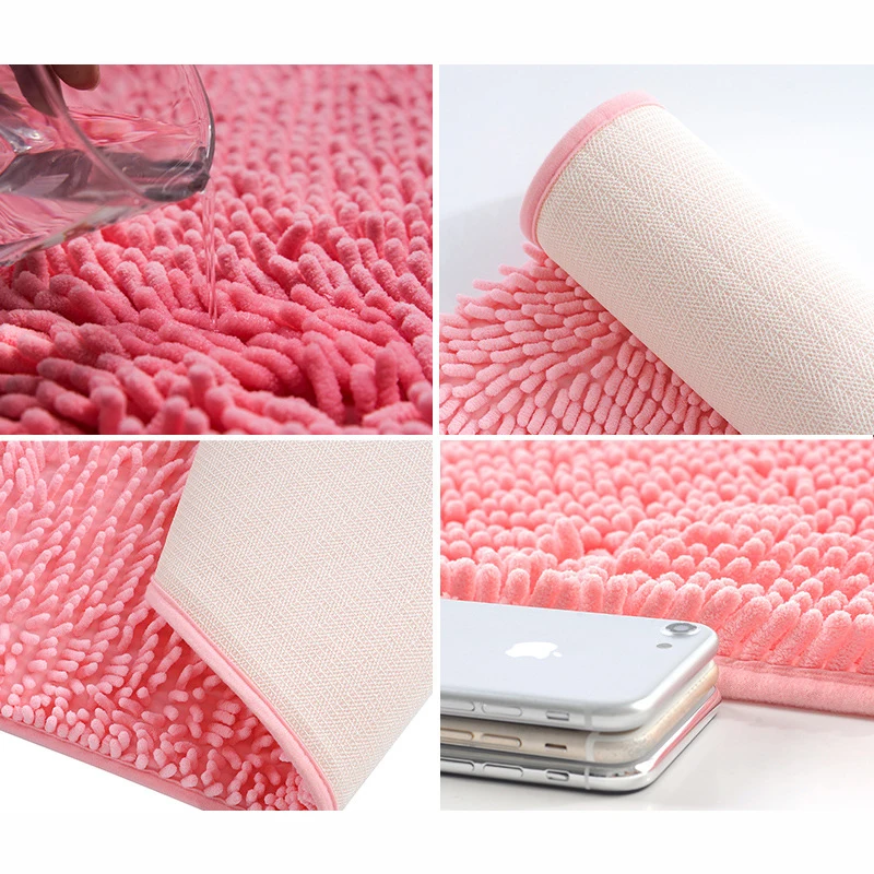 30*50 см синель мягкий пол спальня кухня гостиная ковер микрофибра дверь ванной