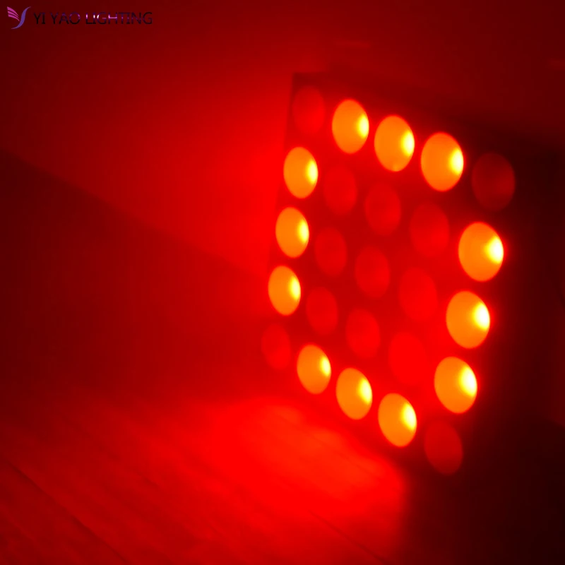 Светодиодные RGB лампы 5x5 25x10 Вт звуковая Автоматическая Матрица для свадебного