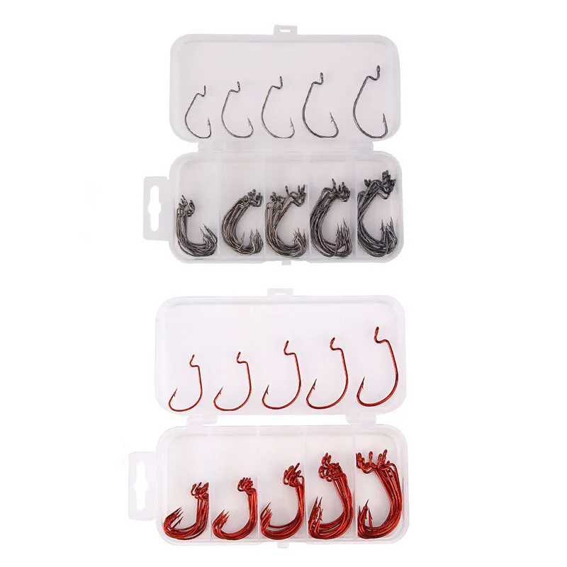 

Luya Bait wide belly crank hook 51 pieces crank hook boxed fishing gear accessories fishing gear accessories