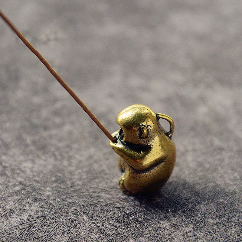 Миниатюрная Милая латунная статуя в форме змеи муравей украшение для стола