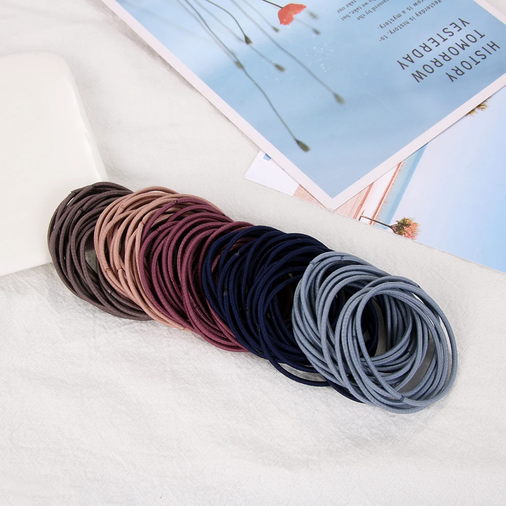 100 шт./компл. эластичные резинки для волос резинка девочек держатель конского