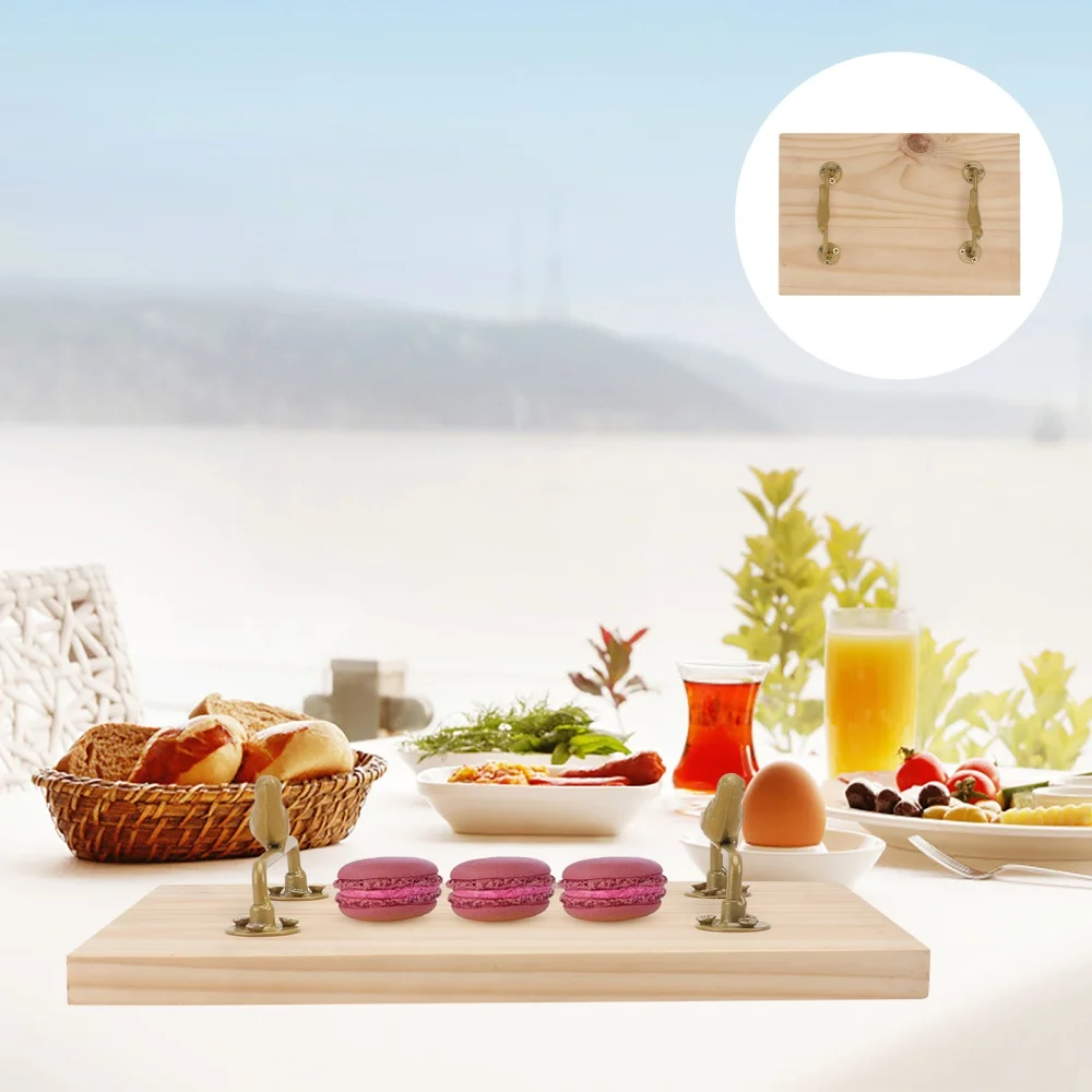 

1pc Creative Wood Serving Tray Fruit Food Tray Restaurant Serving Plate (Wood)
