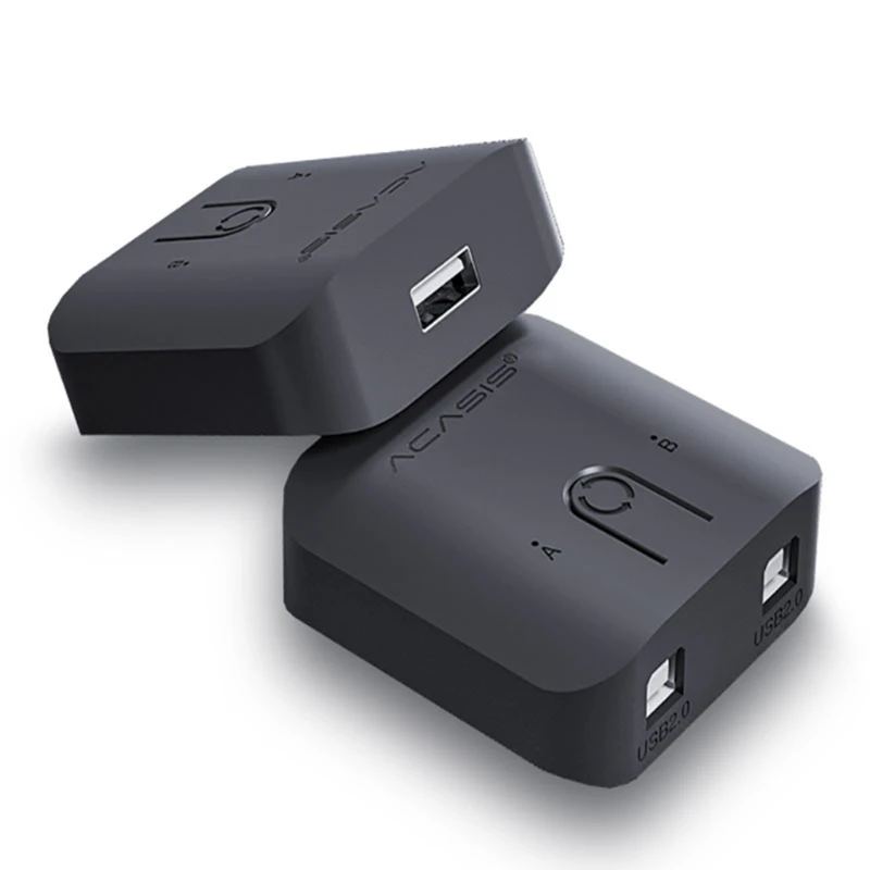 KVM-переключатель Acasis селектор двойной переключатель USB2.0 2 в 1 совместное