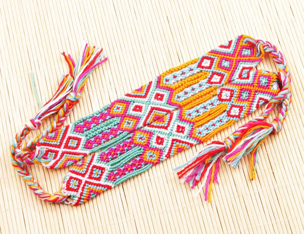 Красивый разноцветный браслет дружбы ручной работы для женщин и мужчин misangas wayuu
