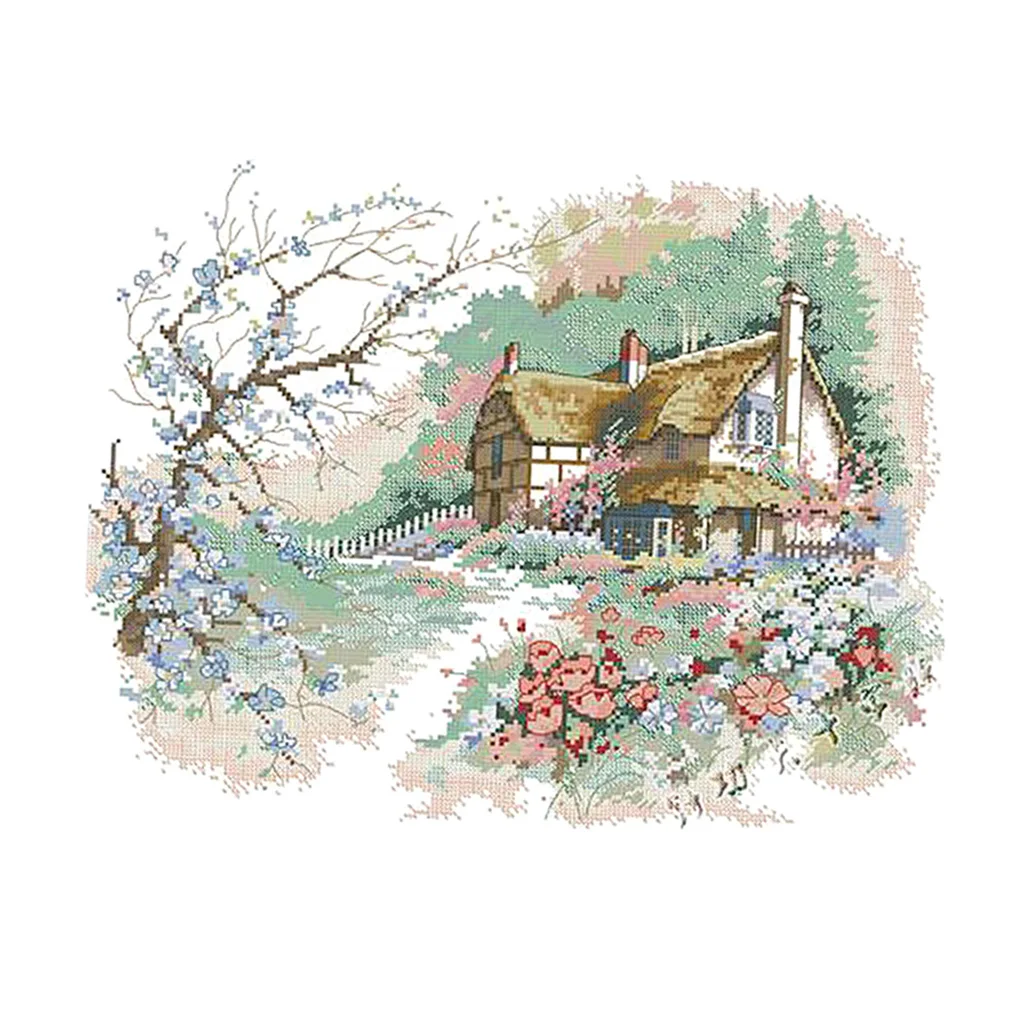 Набор для вышивки крестом набор начинающих размеры | Дом и сад