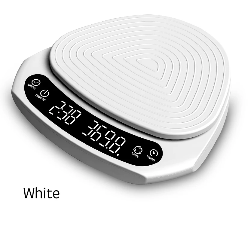 B&aacute;scula de caf&eacute; Digital LED con temporizador, accesorios de caf&eacute; Espresso por goteo, 2kg/0,1g-5