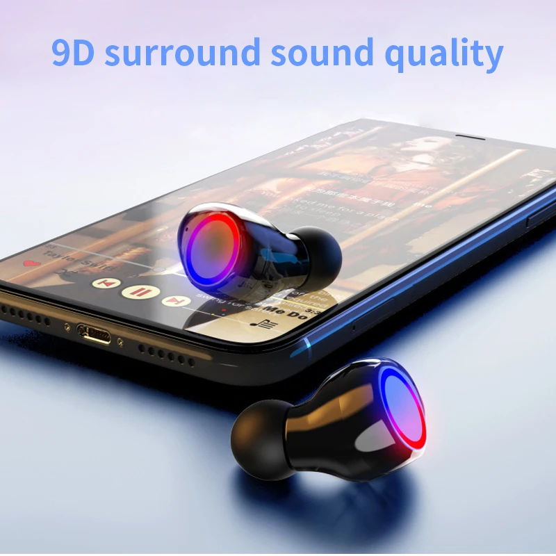

Hyso TWS With Microphone Earphones Touch Control 5.0 Wireless Headphones Earbuds Sports Running Heasets Earbuds For All Phone