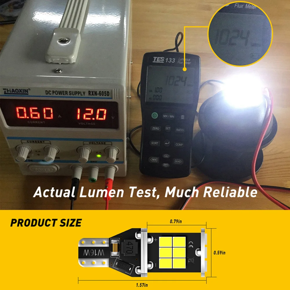 2 шт. W16W LED Canbus T15 светодиодный супер ярсветильник заднего хода 2835 SMD 921 912 ные лампы