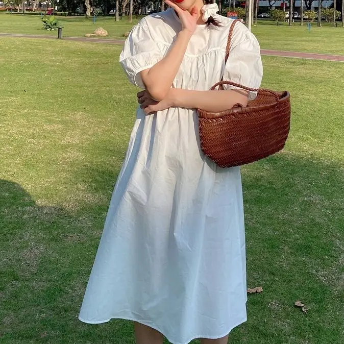 

Милая и милая шифоновая элегантная длинная юбка летняя Y2k Корейский ретро повседневный Универсальный комбинезон 2021 летняя новая женская од...