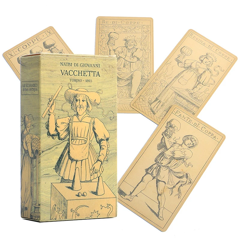 

Tarot Cards in French Marseille Style Naibi Di Giovanni Vacchetta Tarot Divination Deck 78 Card Board Game Oracle PDF Guidebook