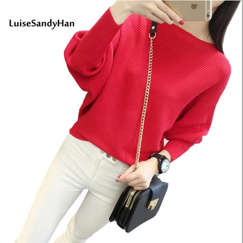 Женский свитер из грубой шерсти теплый Повседневный пуловер с рукавами