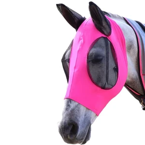 New Anti Fly Mesh Equine Mask Horse Mask Stretch Bug Eye Horse Fly Mask With Covered Ears Horse Fly Mask Long Nose With Ears