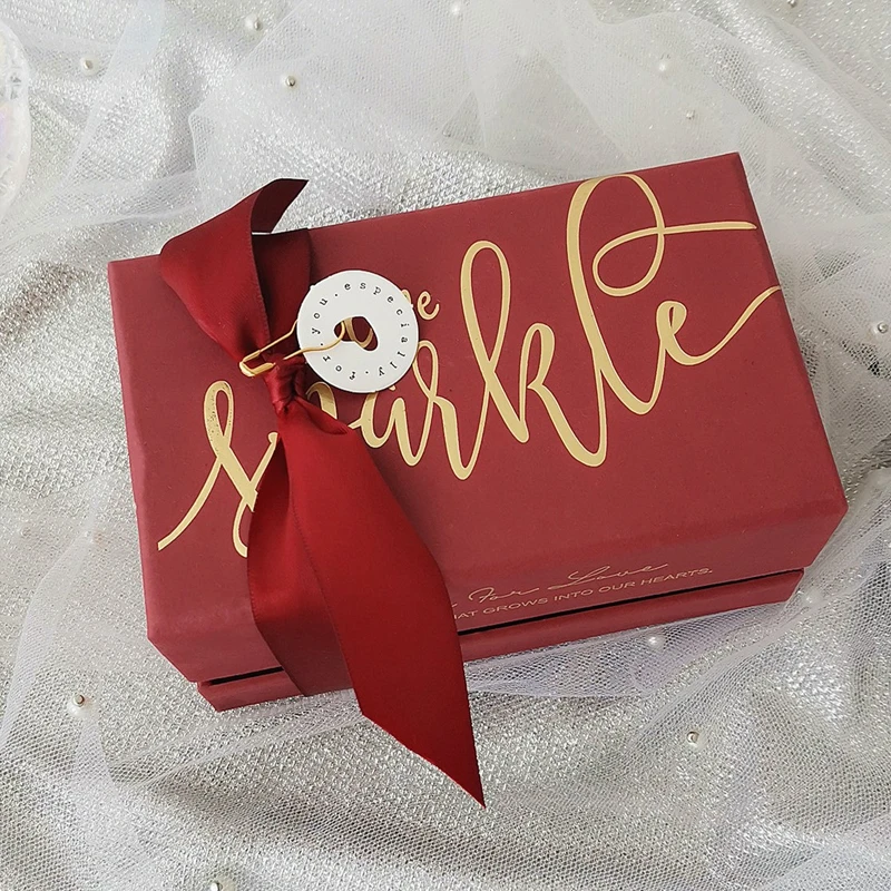 

10pcs Romantic Rectangle Square Gift Box Packaging Candy Chocolate Wedding Favor Decoration Packing Sugar Gifts Boxes