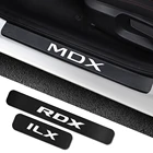 Для Acura MDX ILX RDX TLX 4 шт. Накладка на порог автомобиля наклейки на порог Автомобильные Защитные Наклейки Аксессуары для тюнинга автомобиля