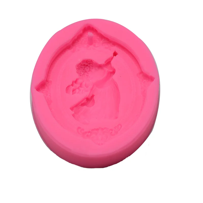 Маленькая детская силиконовая форма с изображением ангела помадной формы для