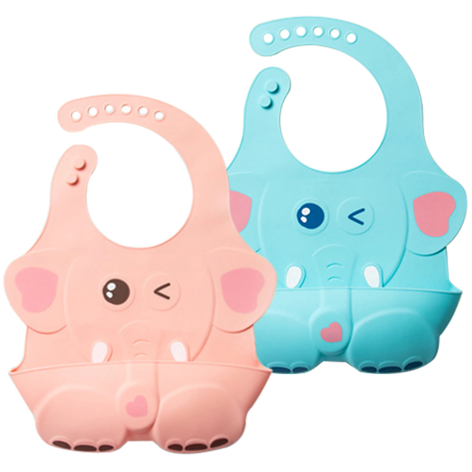 

Silicone Baby Dining Bib Three-dimensional Waterproof Super Soft Food Bib For Children Children Large Slobber Wash Free