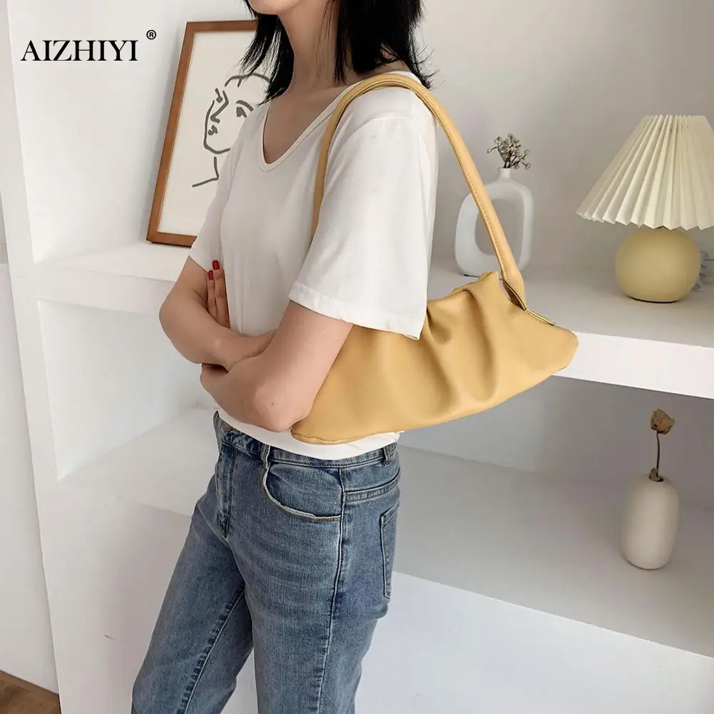 Модная плиссированная женская сумка из искусственной кожи элегантные дамские