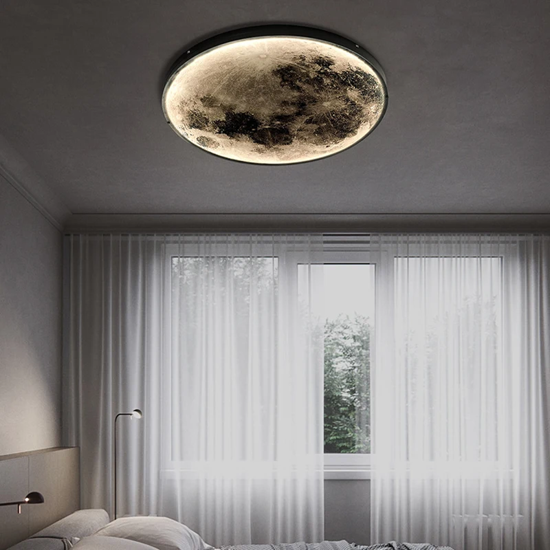

Moon Led Wall Lamp Mural Light Decoration for Bedroom Living Dining Room Aisle Sofa Background Interior Modern Art Design Style