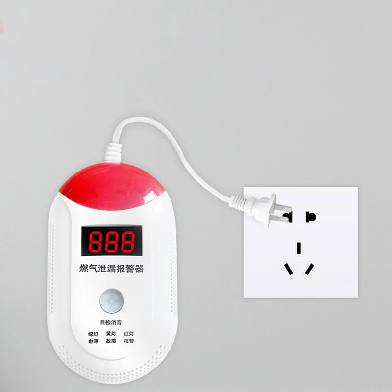 Household Digital Display Gas Alarm Wifi Smart Kitchen Leak Detector 1 Pc | Безопасность и защита