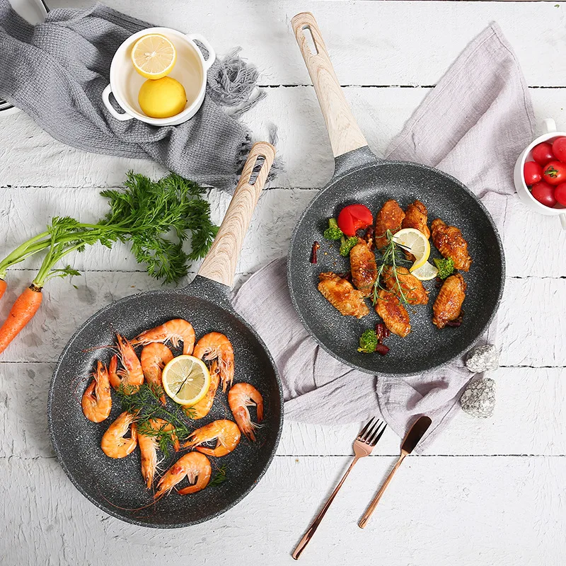 Сковорода с антипригарным покрытием сковорода для стейка бытовая яиц блинов