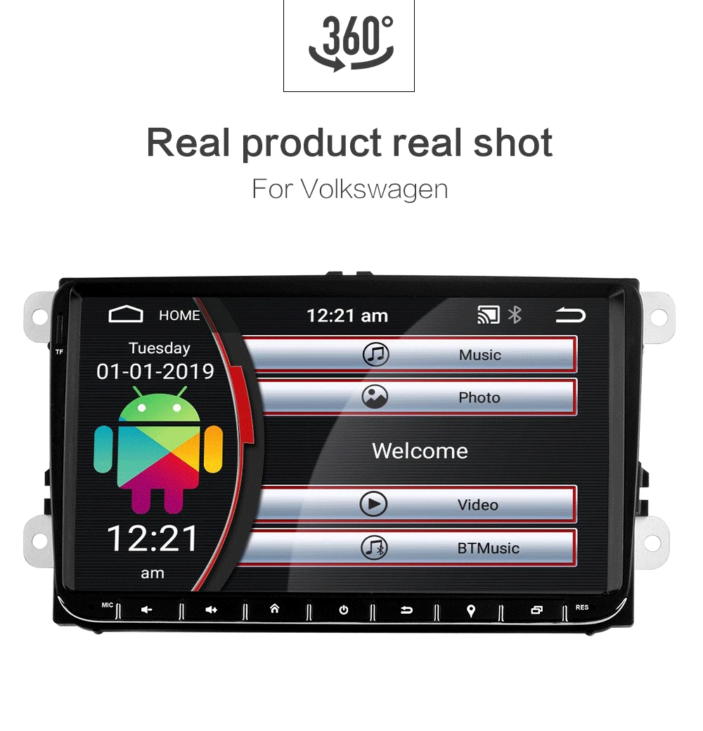 Android 9,0 2Din для VW/Volkswagen/Golf/Polo/Tiguan/Passat/b7/b6/leon/Skoda/Octavia автомобильный Радио gps 2 DIN Автомобильный мультимедийный плеер