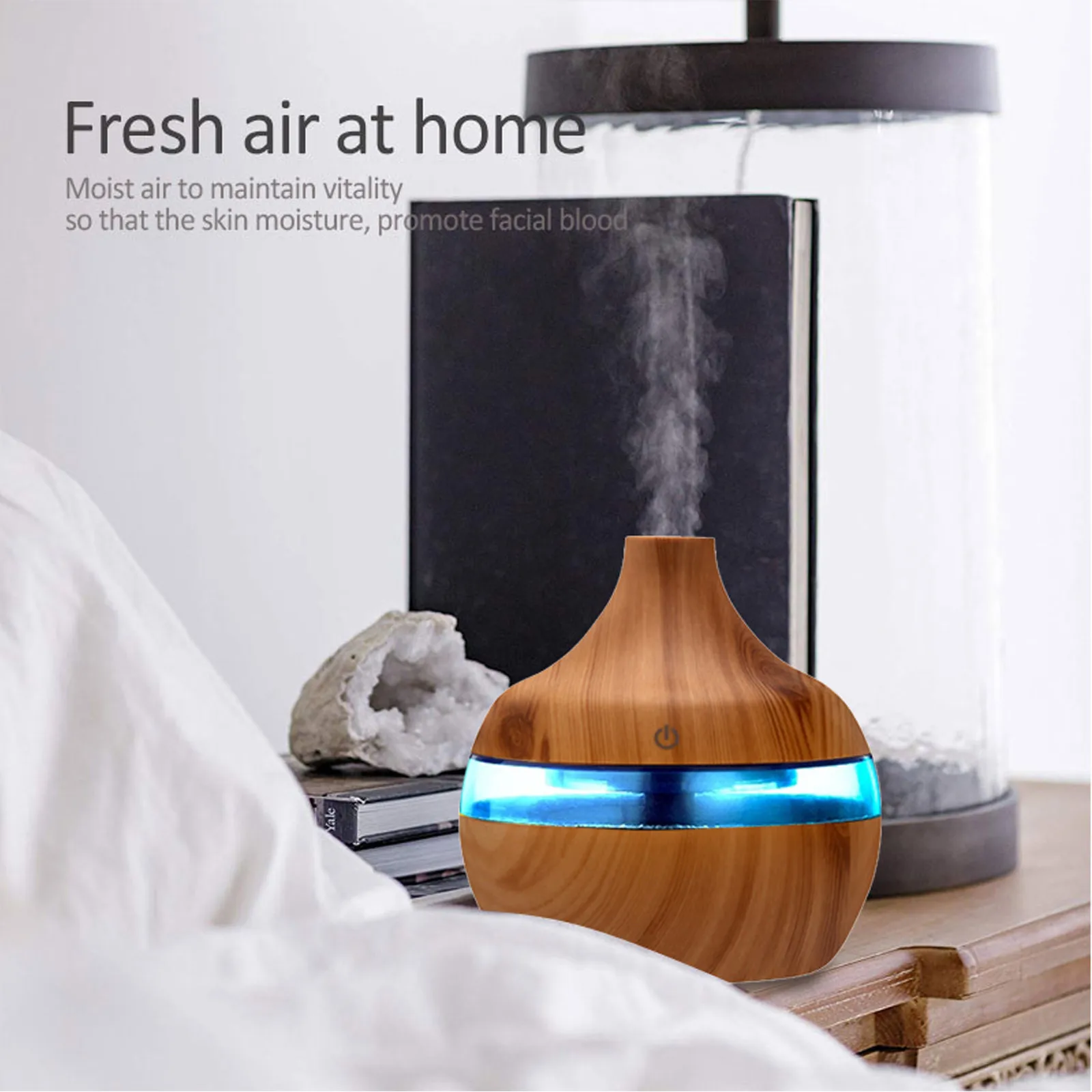 Air Aroma Essential Oil Diffuser LED Aromatherapy Humidifier Reed Diffusers Oils Accessories Sets for Home Office | Дом и сад