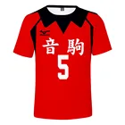 Смешная футболка с коротким рукавом для косплея с Аниме Haikyuu Мужская 3D футболкаЖенщины Nekoma High School Kozume Kenma Kuroo Tetsurou