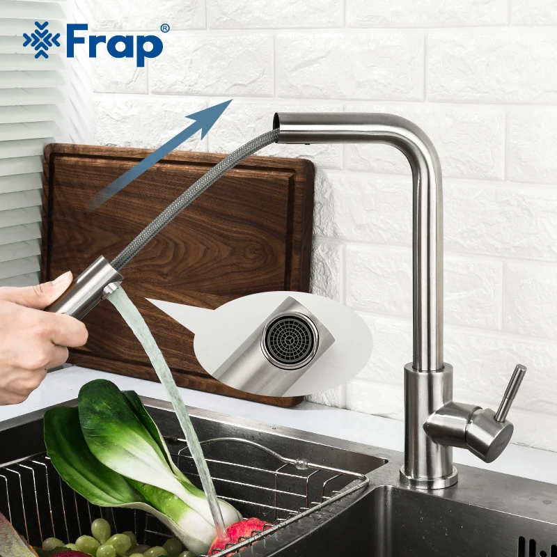 FRAP нержавеющий выдвижной кухонный смеситель F60899/F60899-1 | Обустройство дома