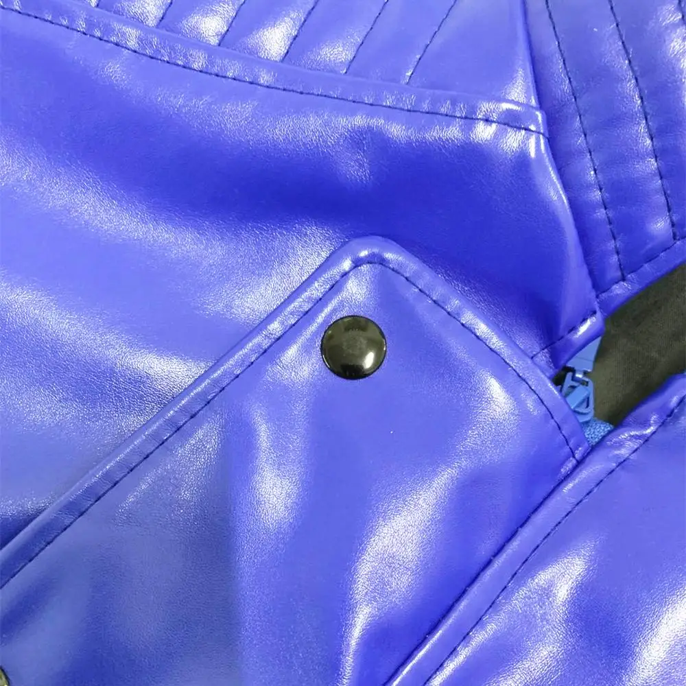 Женский винтажный костюм на Хеллоуин MJ Майкл Джексон из синей кожи редкая Мода |