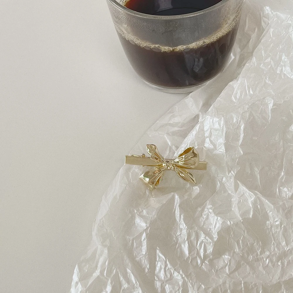 

Metals Hair Clips Hair Pins Bow Knot Barrette Bow Hairgrips Women Girl Hair Styling Tool Accessories