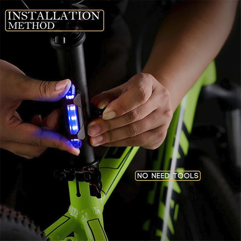 New Bike Bicycle USB light LED Taillight Rear Tail Safety Warning Cycling Portable Light Style Rechargeable or Battery | Спорт и