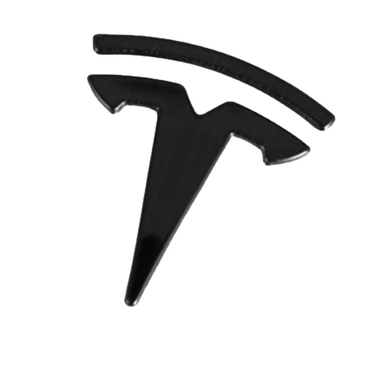 

Suitable for Tesla ModelY Retrofitted Tesla Black Titanium Matte Carbon Fiber Steering Wheel Label Decoration Car Accessories
