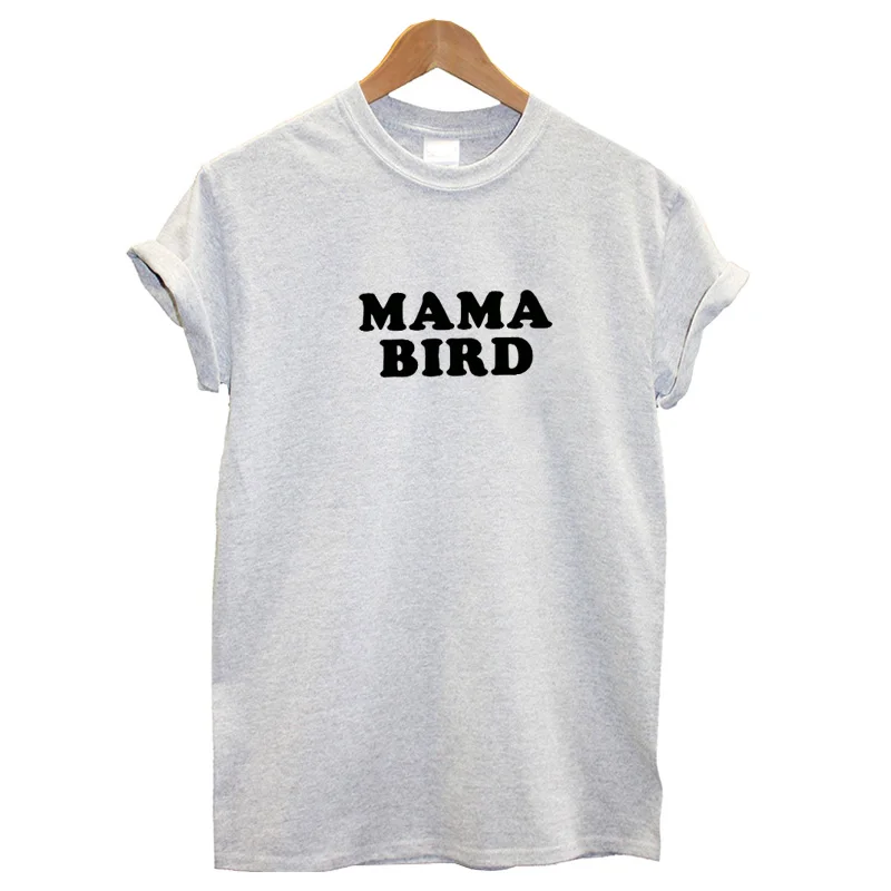 EnjoytheSpirit женская футболка оригинальная Mama футболка с рисунком птицы белая футболка мягкая хлопковая женская футболка с буквенным принтом хорошее качество