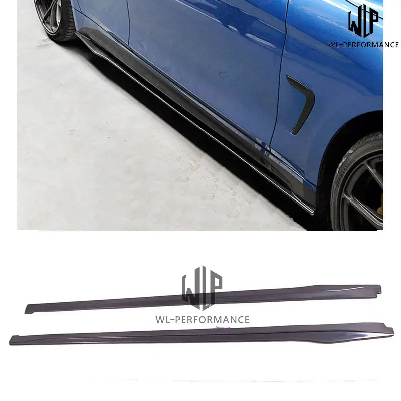 

F30 F35 High Quality Carbon Fiber Side Skirts Car Styling For BMW 3 Series MT OMS Style F30 F35 320i 328i 335i Body Kit 12-UP