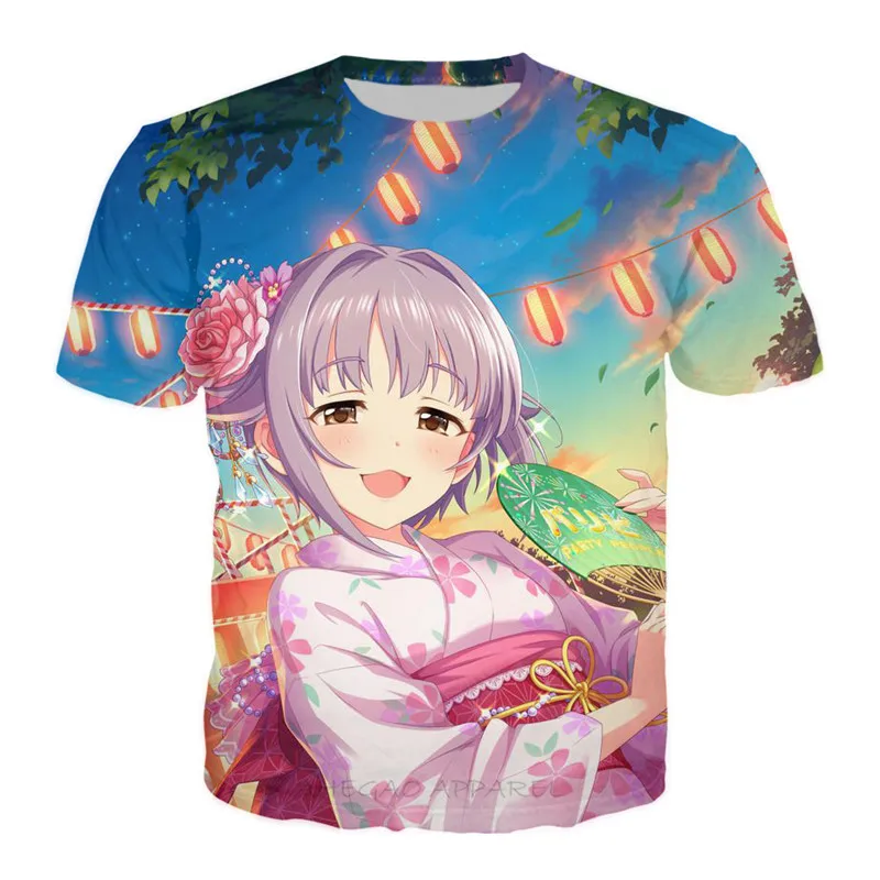Японская летняя Фестивальная футболка Kawaii Kimono для девочек забавные хипстерские
