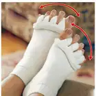 Пять разделители для пальцев ноги носки корректор регулятор бурсита, ухаживает за кожей стоп ортопедические выпрямитель носочки для педикюра-30