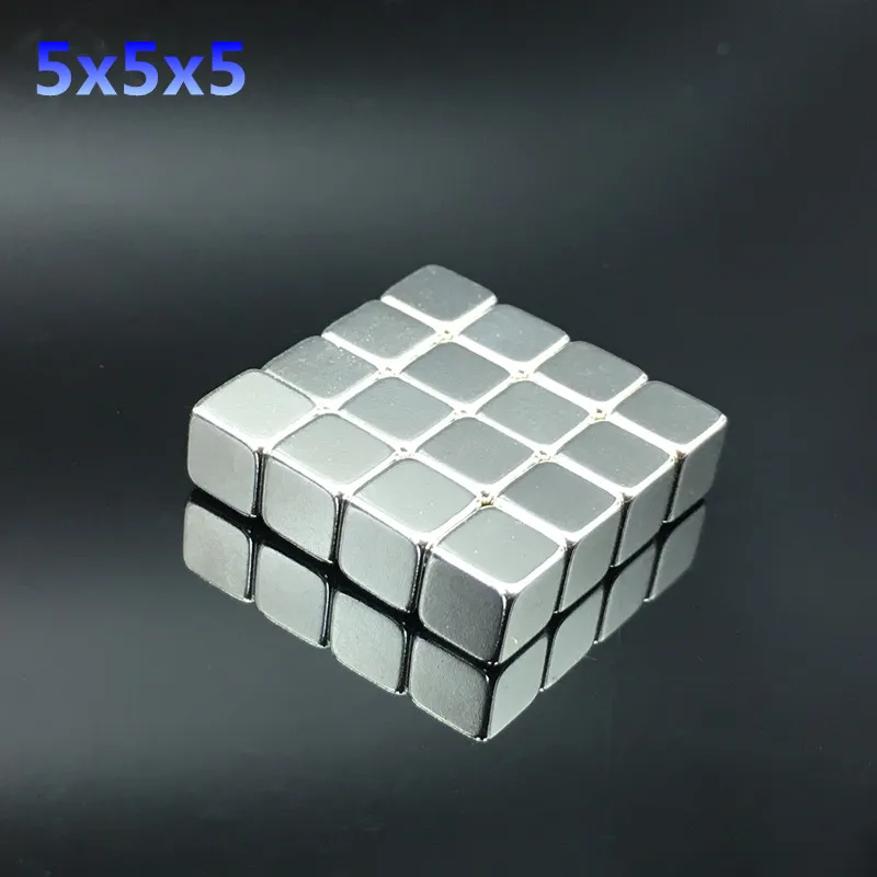 1 p/50 p Неодимовый Магнит 5x5x5/10/20/30x20x10 мм квадратный Сильный магнитный все размеры маленький сильный редкоземельный постоянный - Цвет: 5x5x5mm 15p
