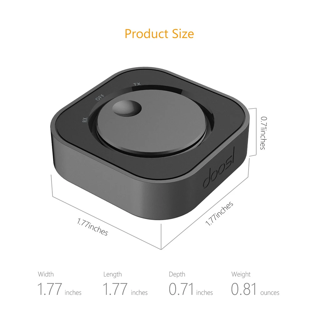 Doosl Bluetooth 4 1 передатчик и приемник беспроводной Wi Fi 3 5 мм стерео выход для ТВ