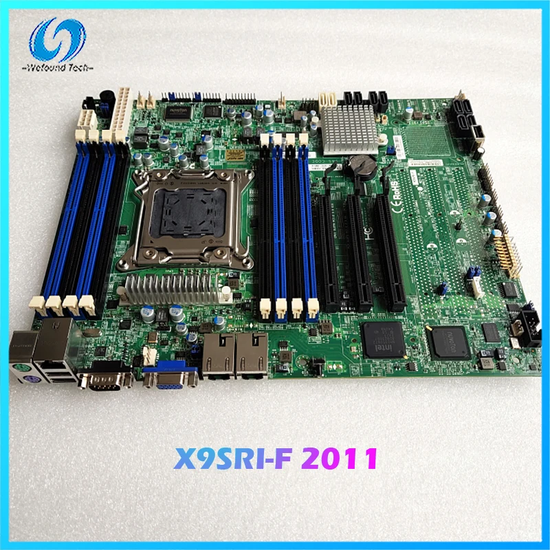 Günstig Einzigen Kanal Server Motherboard Für Supermicro Für X9SRI-F LGA2011 Unterstützung E5-1600 Perfekte Test, Gute Qualität