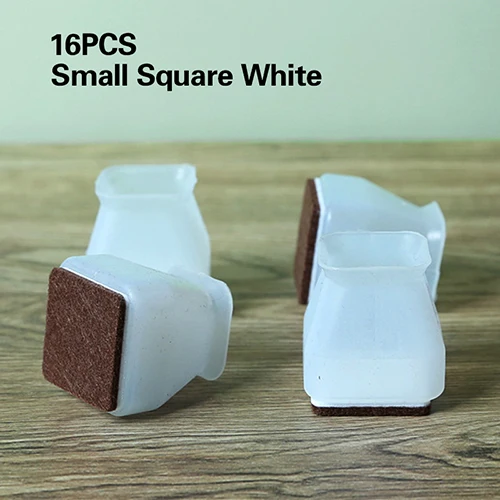 

16pcsFurniture Table Foot Covers Round Bottom Non-Slip Floor Protectors Silicone Chair Leg Protectors Caps Feet Pads