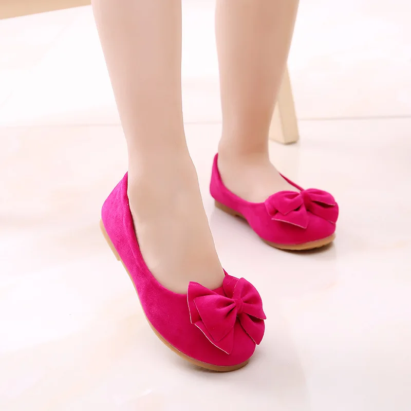 Детская кожаная обувь принцессы с бантом для маленьких девочек милая детская